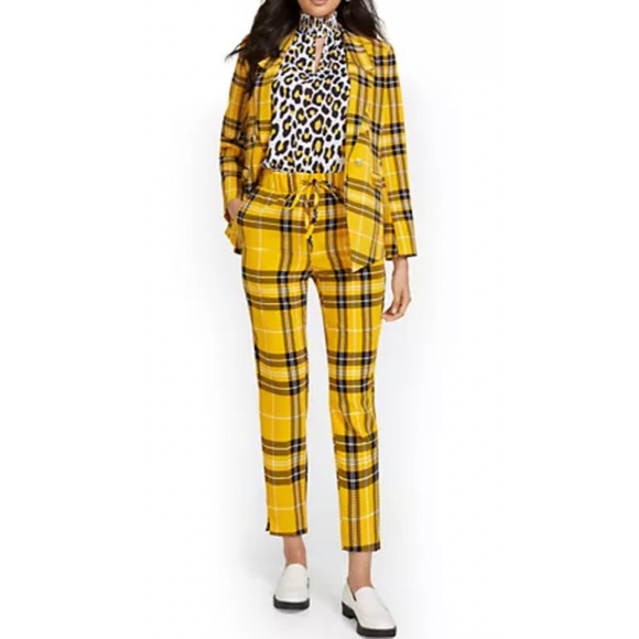 Plaid Taxi Cab Yellow Suit 